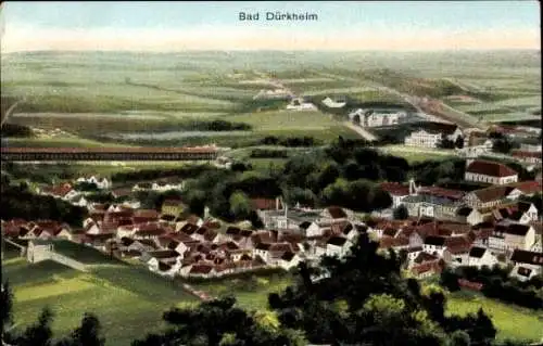 Ak Bad Dürkheim in der Pfalz, Landschaft von  Gebäudekomplexe, Häuser, Hügel