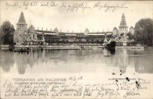 Ak Berlin Wilmersdorf Halensee, Terrassen am Halensee, Besitz Bernhard Hoffmann