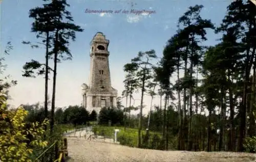 Ak Berlin Köpenick, Müggelberge, Bismarckwarte