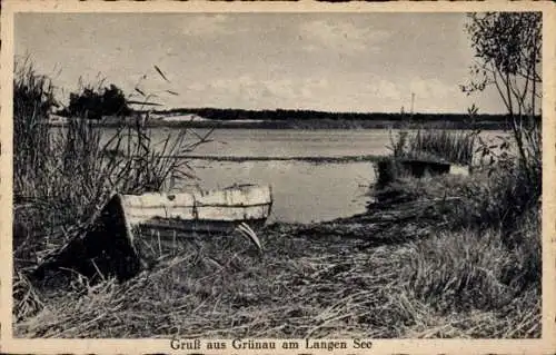 Ak Berlin Köpenick Grünau, Ufer am Langen See