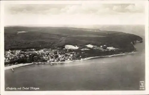 Ak Sassnitz auf Rügen, Fliegeraufnahme, Klinke 16106