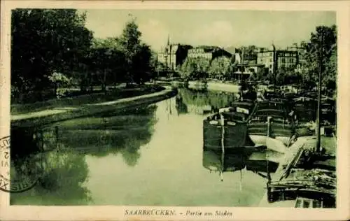 Ak Saarbrücken im Saarland, am Staden