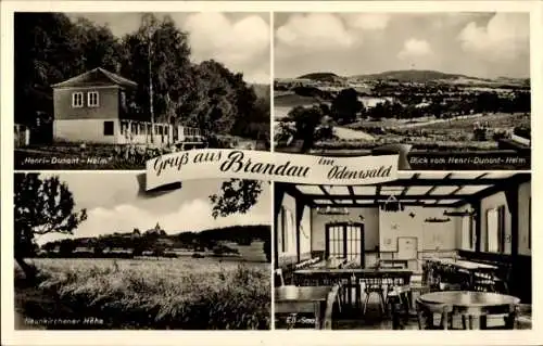Ak Brandau im Odenwald Modautal, Panorama, Henri-Dunant Heim, Neunkirchener Höhe
