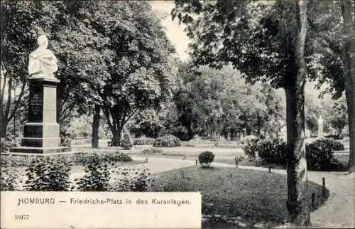 Ak Bad Homburg vor der Höhe Hessen, Friedrich-Platz, Kuranlagen
