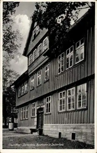 Ak Clausthal Zellerfeld im Oberharz, Apotheke im Ort