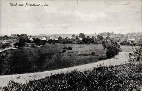 Ak Prischwitz Göda in der Oberlausitz, Gesamtansicht