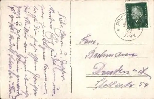 Ak Prischwitz Göda in der Oberlausitz, Gesamtansicht