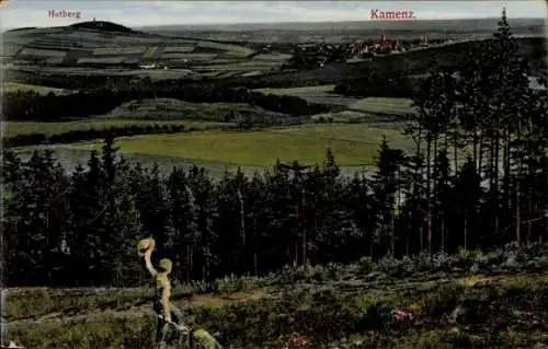 Ak Kamenz in Sachsen, Blick auf  Hutberg, Ob vielleicht eine Stadt, Natur, Berge