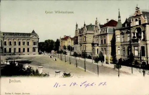 Ak Bochum im Ruhrgebiet, Kaiser Wilhelmstraße, Architektur, Stadtansicht