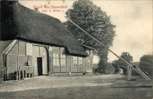 Ak Rosenfeld Rastorf Schleswig-Holstein, Gasthaus A. Rolfs