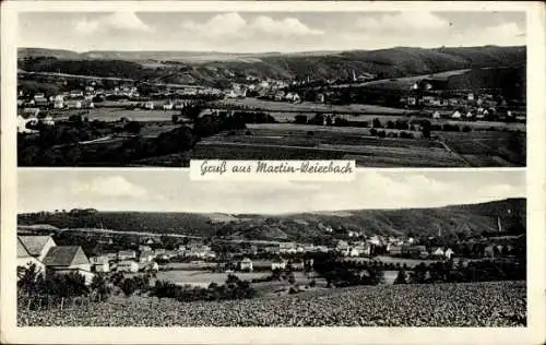 Ak Martin Weierbach Idar Oberstein an der Nahe, Panorama, Bahnhofsgaststätte Julius, Fischbach