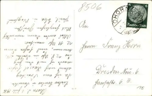 Ak Ohorn in Sachsen, Straßenansicht