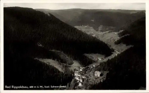 Ak Bad Rippoldsau Schapbach im Schwarzwald, Landschaftsaufnahme, Wald, Berge, Ort im Schwarzwald