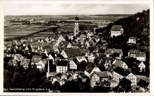 Ak Herrenberg in Württemberg, Luftbild