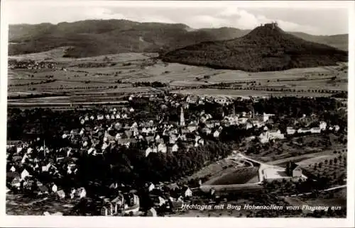 Ak Hechingen im Zollernalbkreis, Luftaufnahme, Burg Hohenzollern