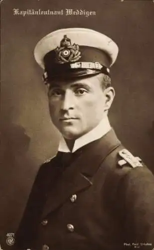 Ak Kapitänleutnant Otto Weddigen, U29, NPG 4971