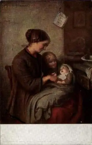 Künstler Ak Vaterländischer Frauen Hilfsverein Hamburg, Mutter mit Säugling