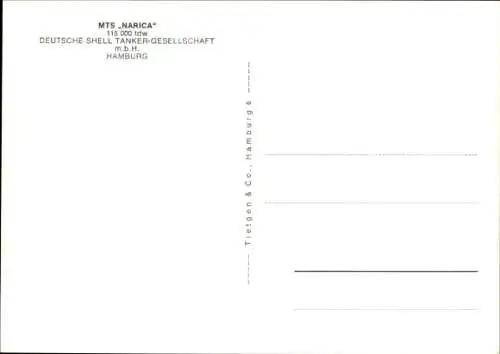 Ak Tanker MTS Narica, Deutsche Shell Tanker GmbH