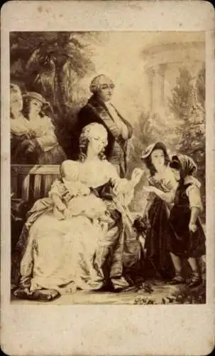 CdV Französischer Adel, Königin Marie Antoinette, Ludwig XVI.