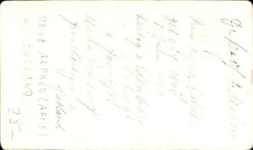 CdV Prinz Alfred von England, Porträt