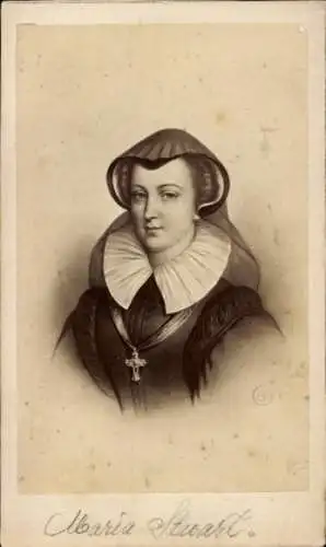 CdV Königin Maria Stuart, Porträt