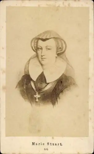CdV Königin Maria Stuart, Porträt