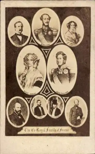 CdV Adel Frankreich, Haus Orleans, Louis Philippe, Marie Amelie