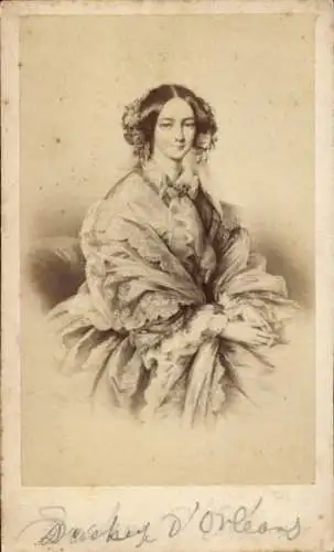 CdV Herzogin von Orleans, Porträt
