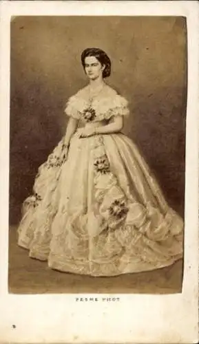 CdV Maria von Neapel, Porträt
