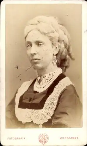 CdV Italienischer Adel, Frau-Porträt