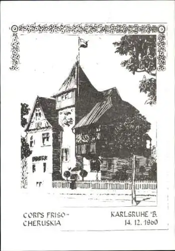 Studentika Ak Karlsruhe, Corps Friso Cheruskia, Corpshaus