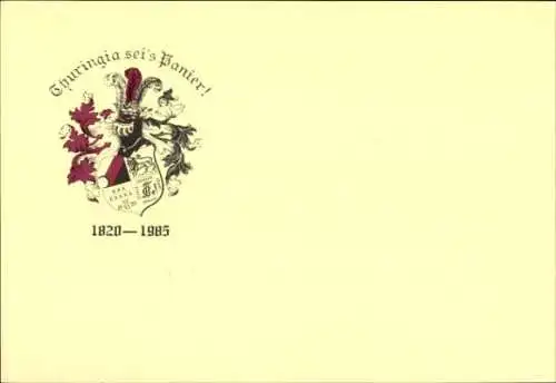 Studentika Ak Corps Thuringia, Wappen, 1820-1985