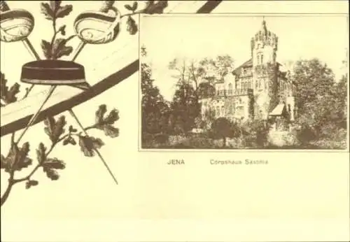 Studentika Passepartout Ak Jena, Corps Saxonia, Corpshaus