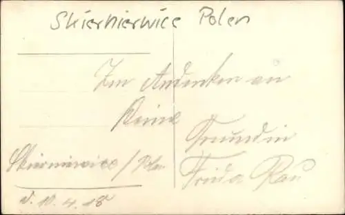 Foto Ak Skierniewice Polen, Frau-Porträt