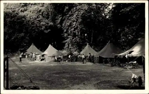 Foto Ak Berlin Zehlendorf Wannsee, Zeltlager Glienicker Park