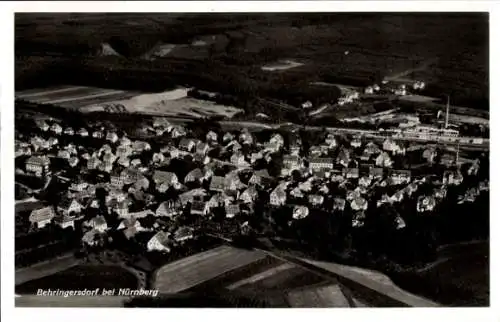 Ak Behringersdorf Schwaig bei Nürnberg Mittelfranken, Fliegeraufnahme