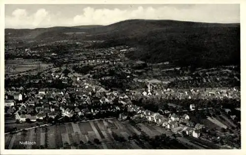 Ak Nußloch Baden Württemberg, Fliegeraufnahme