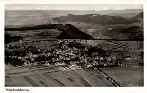Ak Erkenbrechtsweiler Schwäbische Alb, Fliegeraufnahme