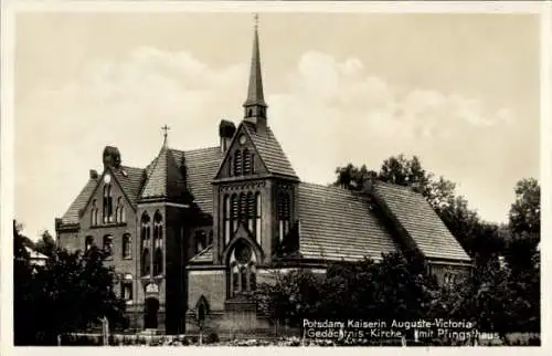 Ak Potsdam, Kaiserin Auguste-Victoria Gedächtnis-Kirche, Pfingsthaus, Große Weinmeisterstraße