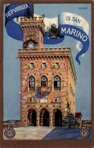 Künstler Ak Papiani, San Marino, Reklame