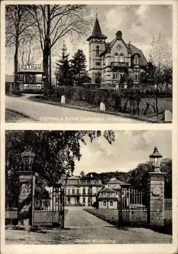 Ak Calden in Hessen, Schloss Wilhelmsthal, Gasthaus-Kaffee Lindenheim