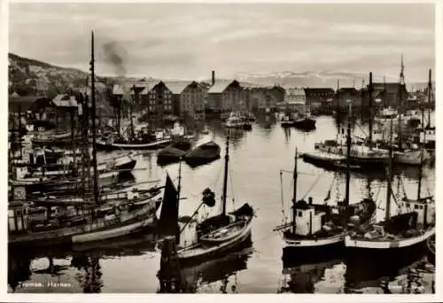 Ak Tromsø Tromsö Norwegen, Hafen