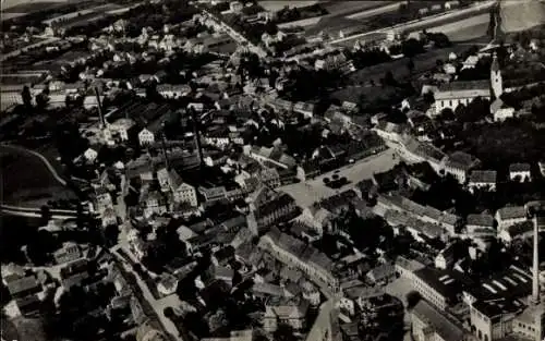 Ak Zawidów Seidenberg Oberlausitz Niederschlesien, Fliegeraufnahme