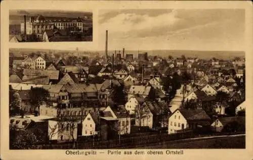 Ak Oberlungwitz in Sachsen, oberer Ortsteil