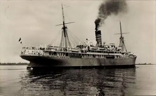 Foto Ak Dampfschiff vor der Küste