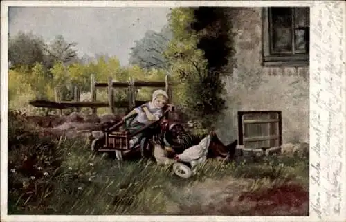 Künstler Ak Koselleck, Carol, Kleine Hausgenossen