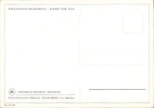 Künstler Ak Riemann, Friedrich, Seeadler
