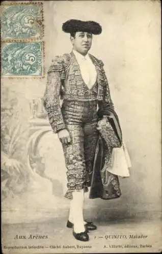 Ak Stierkampf, Matador, Spanische Tracht