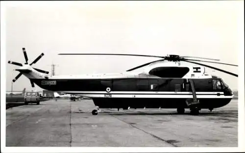 Ak Lüdinghausen im Münsterland Westfalen, Flugplatz Borkenberge, Westland Whirlwind Hubschraub...