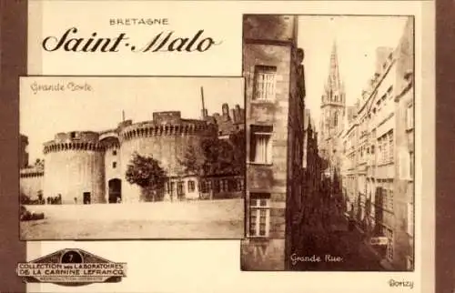 CPA Saint Malo Ille et Vilaine Bretagne, Grande Porte, Grande Rue